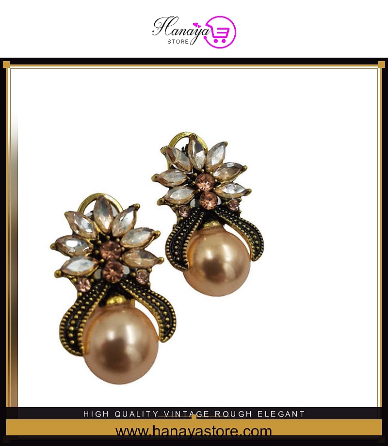 High Quality Vintage Rough Elegant Stylish Earrings for Parties – Earrings Online in Pakistan | Hanaya