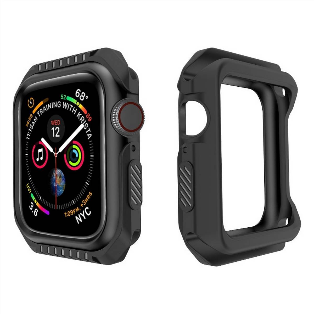 Silicone Hard Armor Case Protector Compatible for APPLE Watch 40mm Series 4/5 – Close Up – Accessories | Hanaya Pakistan