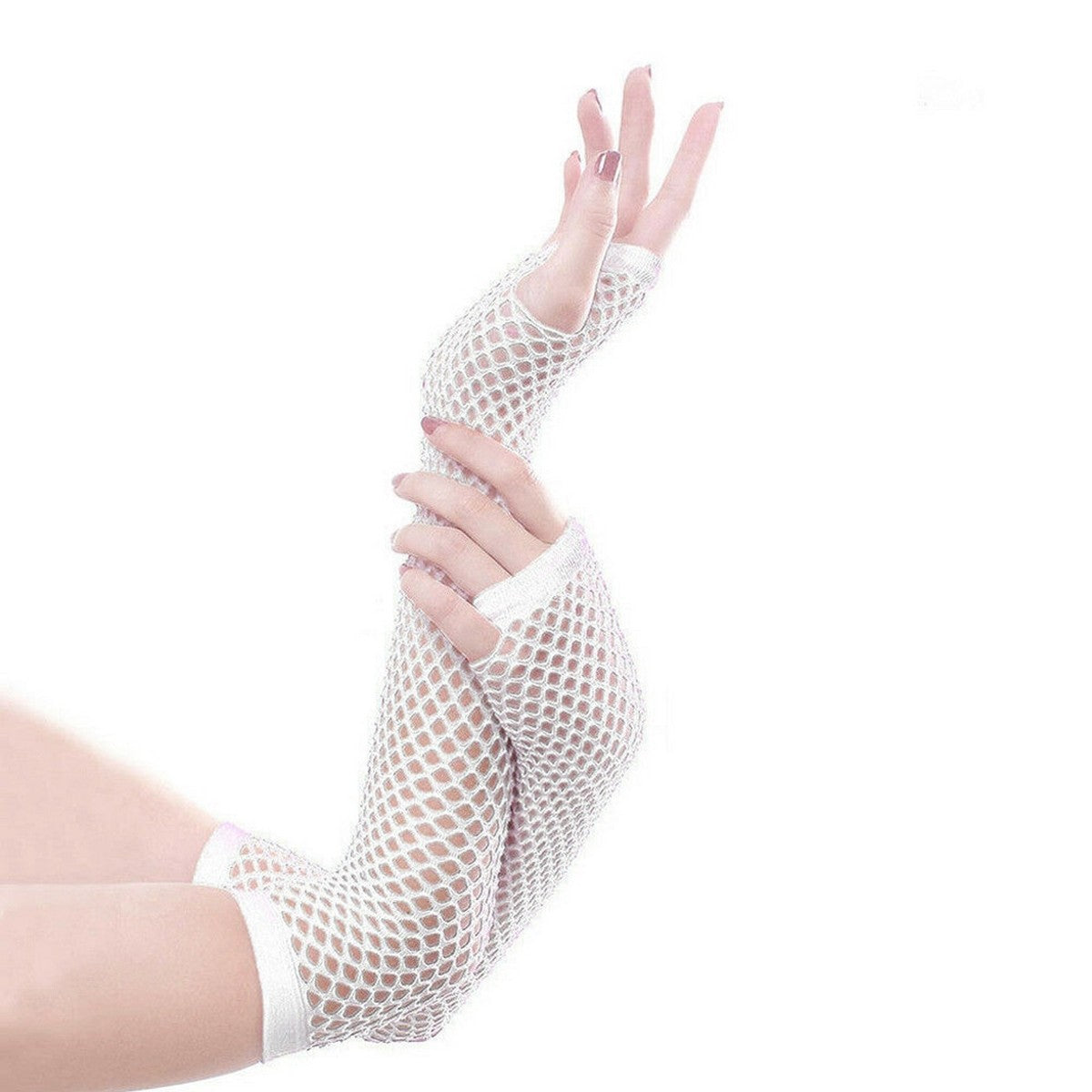 Fishnet Lace Hollow Elasticity Long Hand Fashionable Women fishnet gloves mittens ladies gloves women gloves gloves finger...