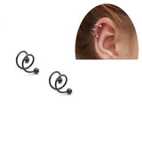 2 Pieces Spiral Cartilage Helix Stud Tragus Ear Piercing Earring For Girls