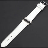 STRAP Leather Faux High Quality Strap Elegant Compatible For APPLE 38/40mm Series 1/2/3/4/5/6 - STRAP only – Close Up – Ac...