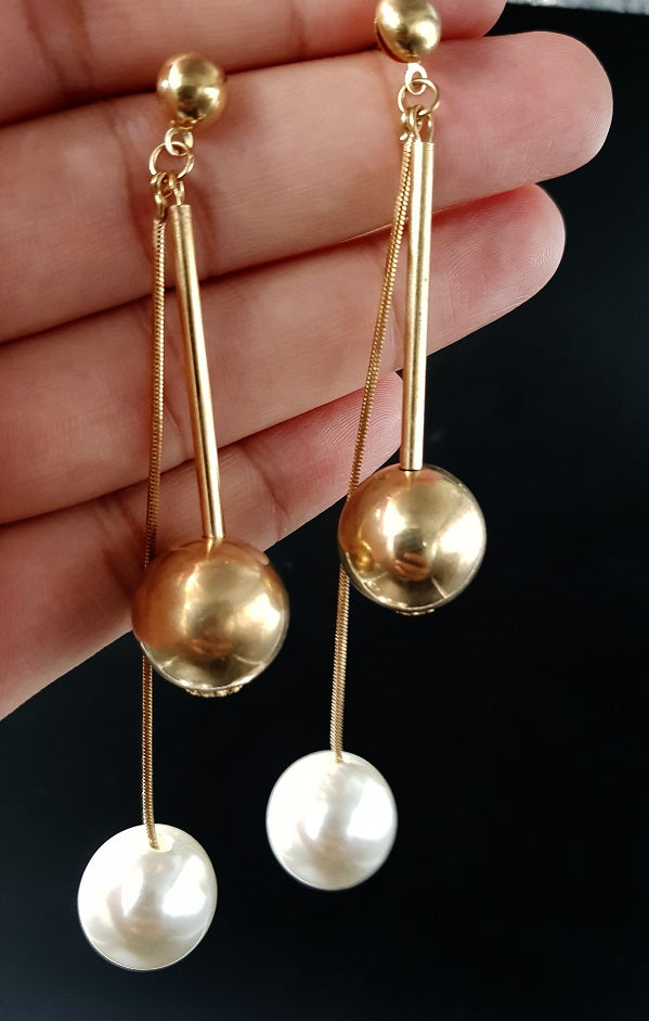 High Quality long Tassel Balls Trendy Earring – Close Up – Accessories | Hanaya Pakistan