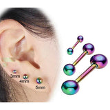3 Pieces Steel Ear Plug Piercing Barbell Cartilage Ear Jewelry – Detail View – Accessories for Women Pakistan | Hanaya