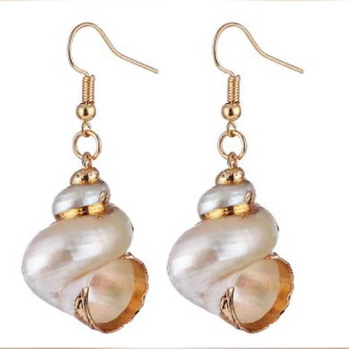 Trendy Classy Elegant Sea Shell Stylish Earring For Girls – Earrings Online in Pakistan | Hanaya