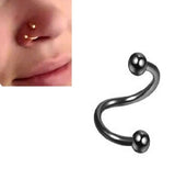 Stylish Thin Crystal Nose Ring 1pc Nostril Piercing Jewelry – Image 4 of 4