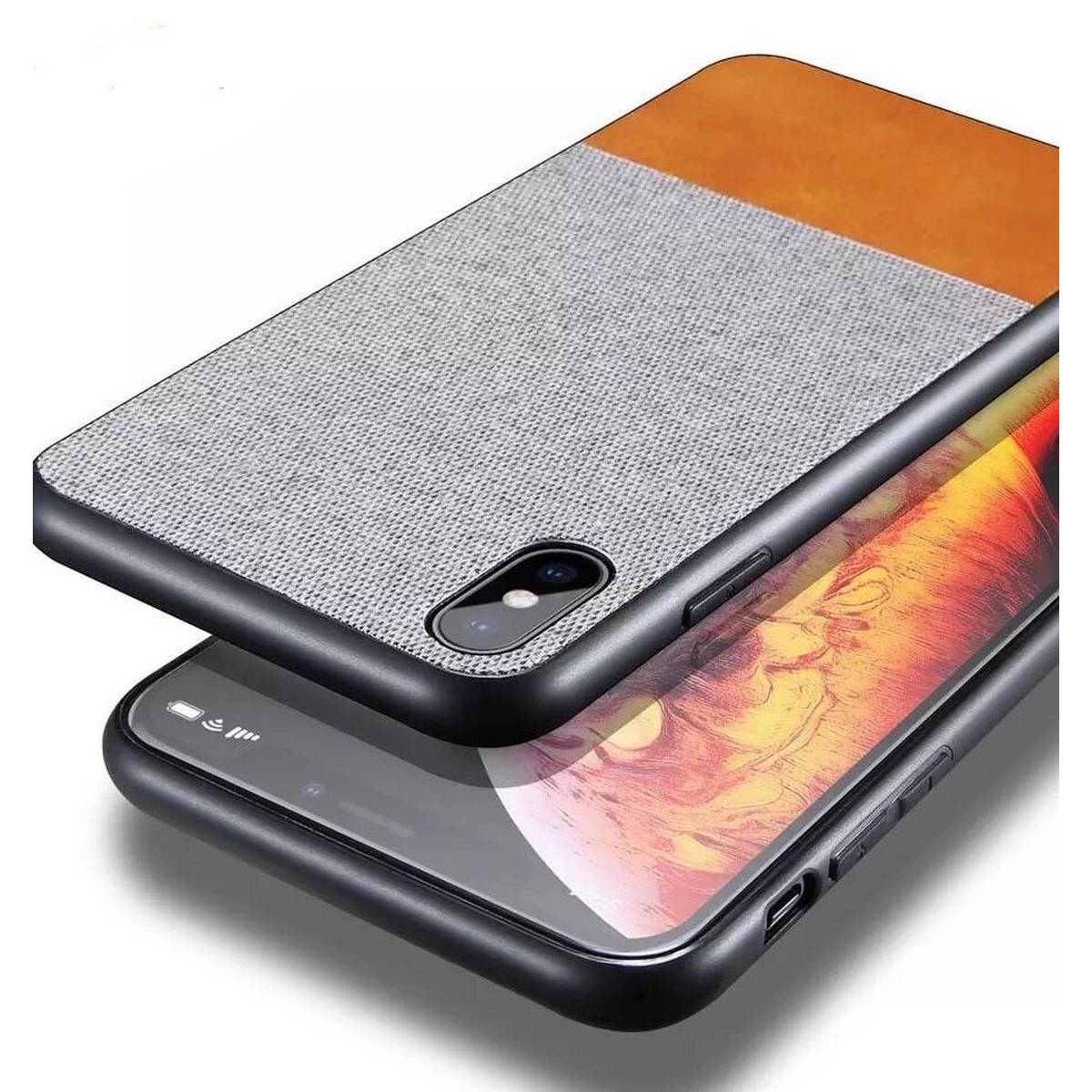 Classic Shockproof Textured Leather case Compatible for APPLE IPHONE X/XS – Accessories Online in Pakistan | Hanaya
