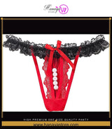 High Premium One size Quality Panty Underwear G-STRING Pearl Panties Underwear Underpants Lingerie For Girls Women Ladie