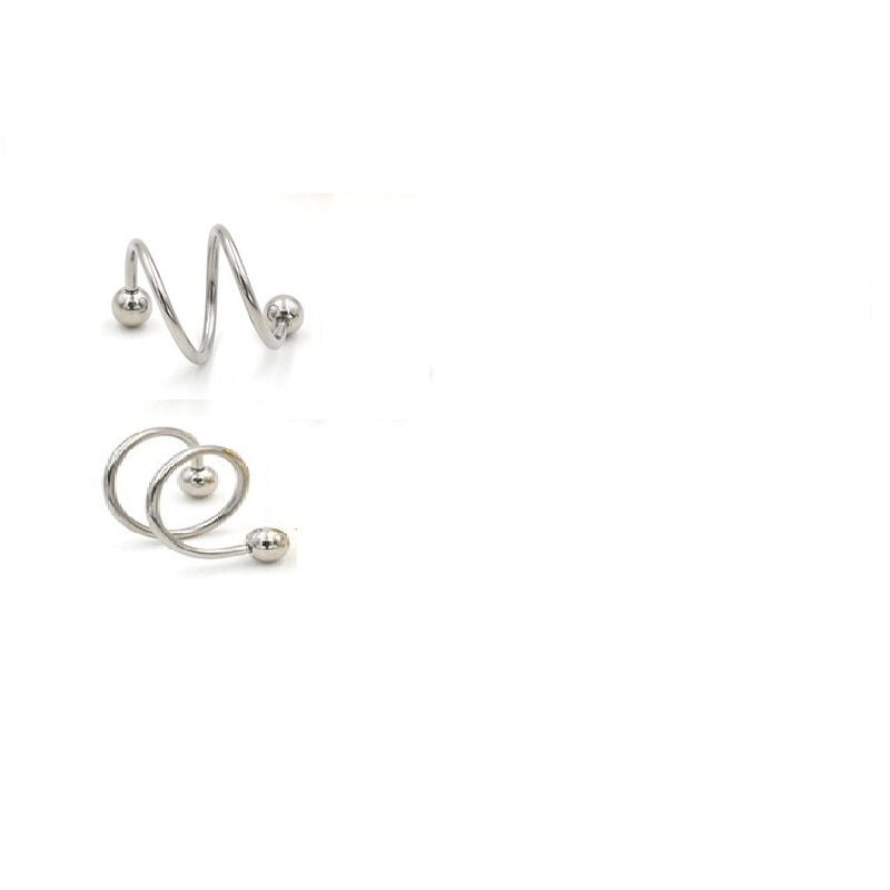 2 Pieces Spiral Cartilage Helix Stud Tragus Ear Piercing Earring For Girls – Helix Tragus Daith Conch Body Piercing Jewelry Pakistan | Hanaya Store