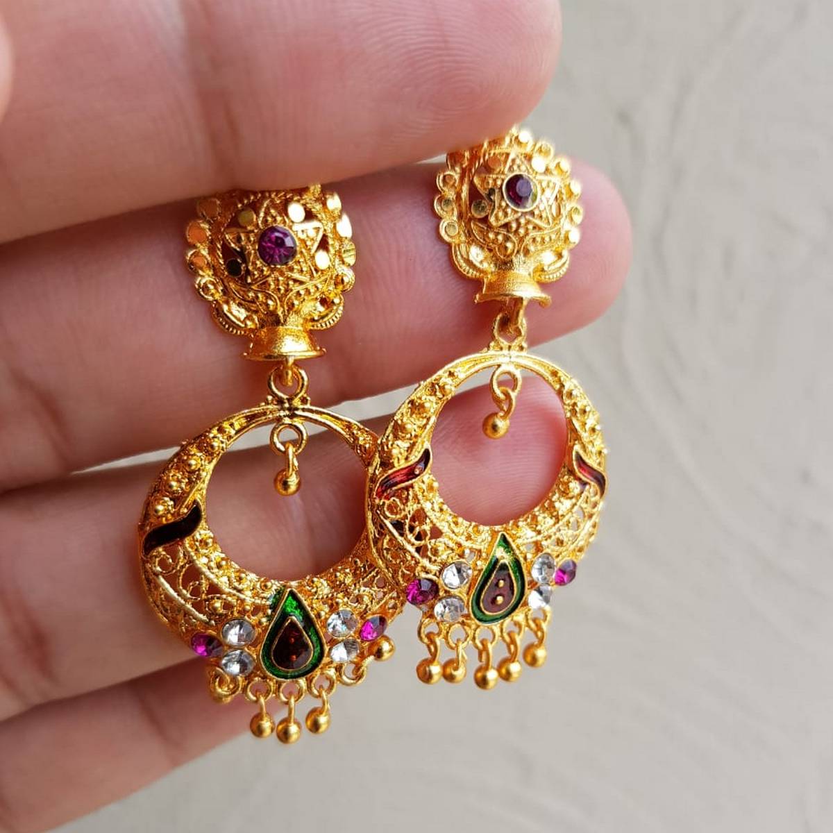 Trendy Small Elegant Jhumki Classy Earring – Earrings Online in Pakistan | Hanaya