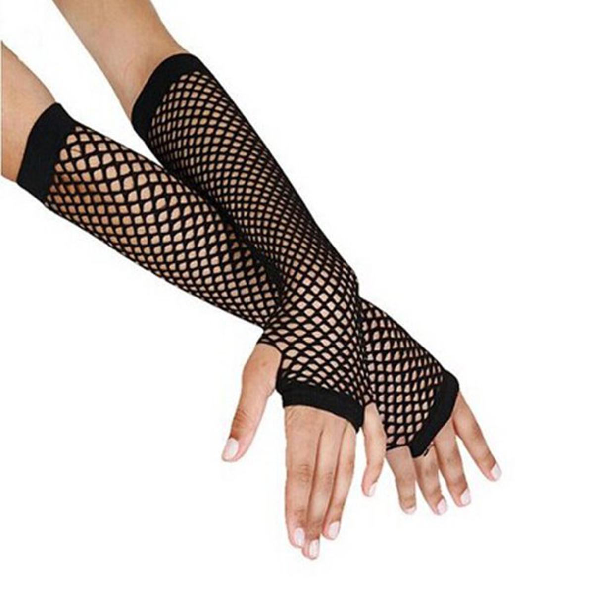 Fashionable Party Fishnet Lace Elasticity fishnet gloves mittens ladies gloves women gloves gloves fingerless gloves drivi...