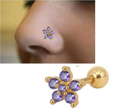Piercing 10MM Nose Ring Nostril Body Jewelry – 1 PIECE – Detail View – Nose Jewelry for Women Pakistan | Hanaya