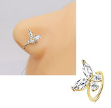 Piercing Thin Nose Ring 8mm Nostril Body Jewelry 1 Piece – Buy nose jewelry online in Pakistan