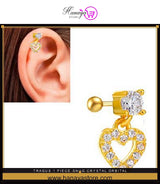 TRAGUS 1 Piece SNUG Crystal ORBITAL Trendy Classy Cartilage Helix 1.2mm 16G Stud HELIX ROOK DAITH LOBE Piercing Steel Earr...