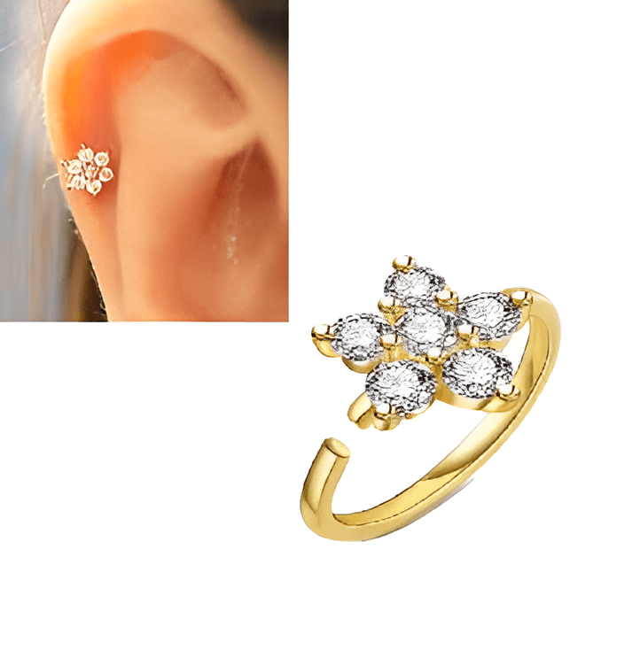 Cartilage Piercing Clicker – 0.8mm Thin Stud Tragus Earring for Women - Hanaya Store