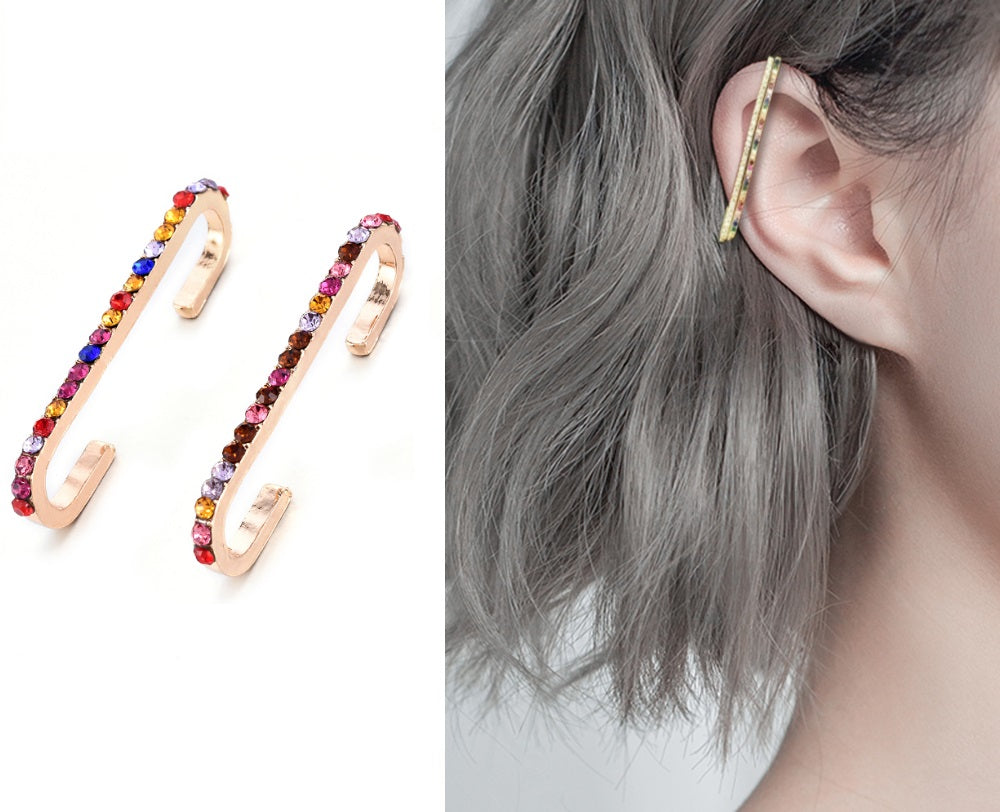 2 Pieces High Quality Korean Tassel Ear Cuff Style – Image 2 of 2