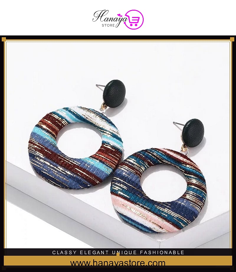 Classy Elegant Unique Fashionable Circle Hanging Irregular Drop Earring – Earrings Online in Pakistan | Hanaya