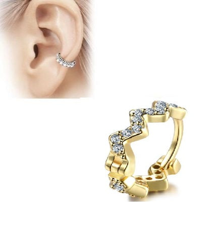 1 Piece TRAGUS Cartilage LOBE 8MM ROOK Long Helix 0.8MM Stud ORBITAL Crystal Daith Tragus SNUG DAITH HELIX Piercing Steel ...