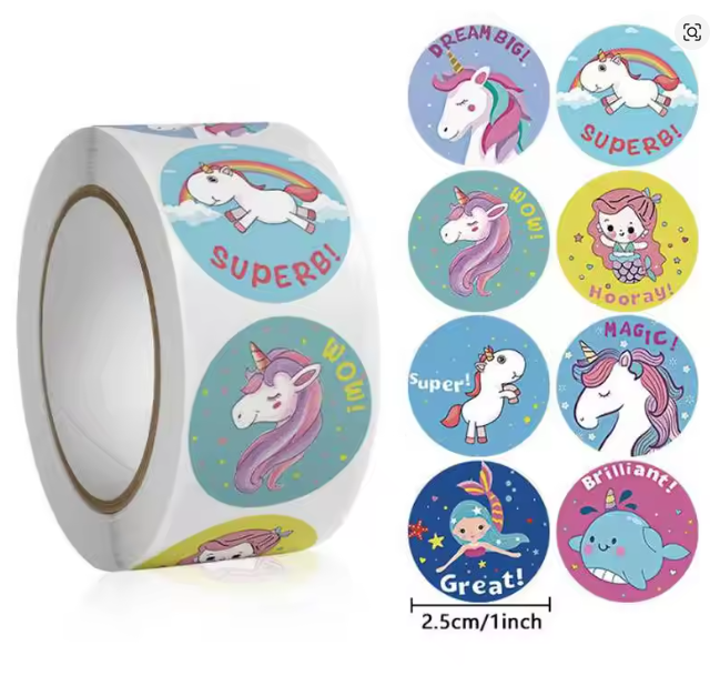 100 Pieces 25mm KIDS REWARD STICKERS Word Motivational Stickers For School Teacher Kids Student Stationery Stickers Kids –...