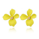 Trendy Flower Stud Earrings Female Statement Earrings for Girls – Close Up – Accessories | Hanaya Pakistan