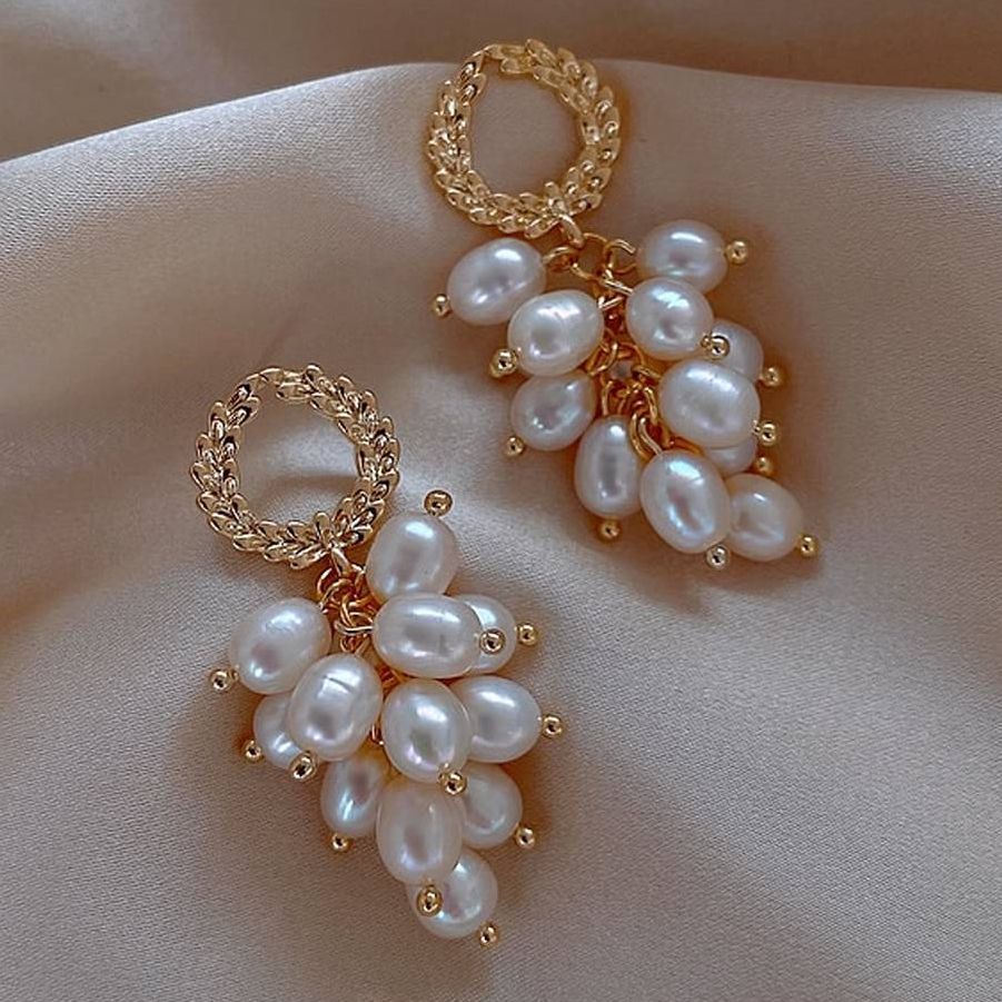 High Quality Exquisite Pearl Elegant Stylish Earring – Earrings Online in Pakistan | Hanaya