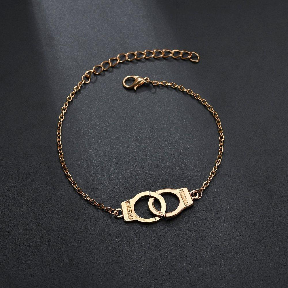 Trendy Classy Golden Love Cuff Fashion anklet for girls stylish anklet for girls stylish korean fashion fashion jewellery ...