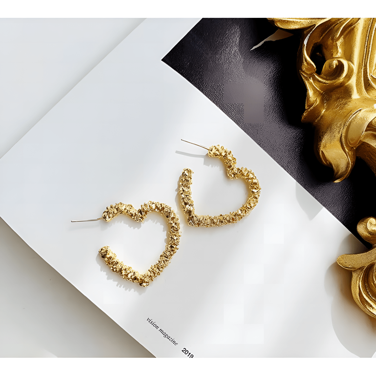 Classy 3 CM Small Heart Trendy Elegant Earrings - Hanaya Store