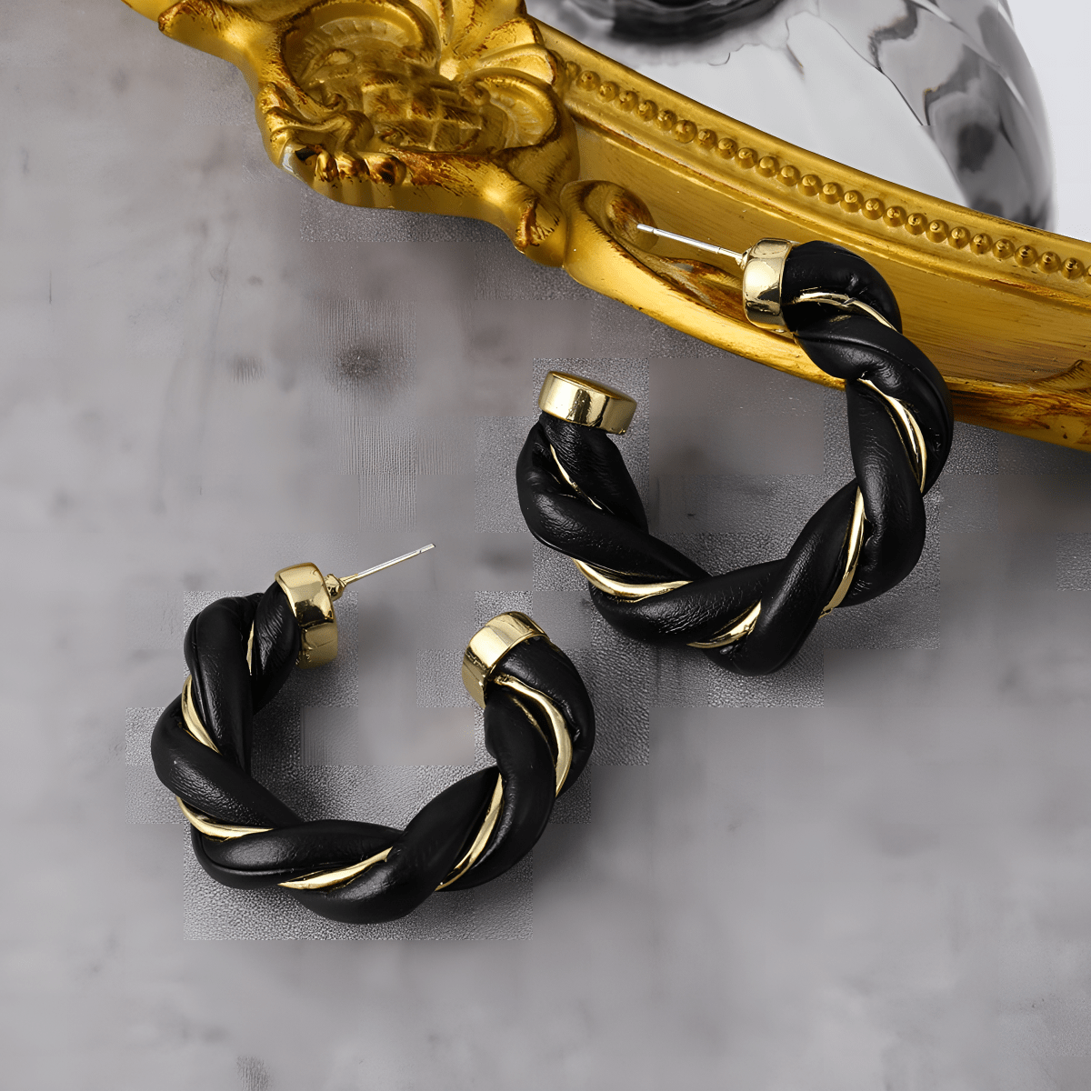 Classy Elegant Unique Fashionable Star Inside Circle Drop Earring - Hanaya Store