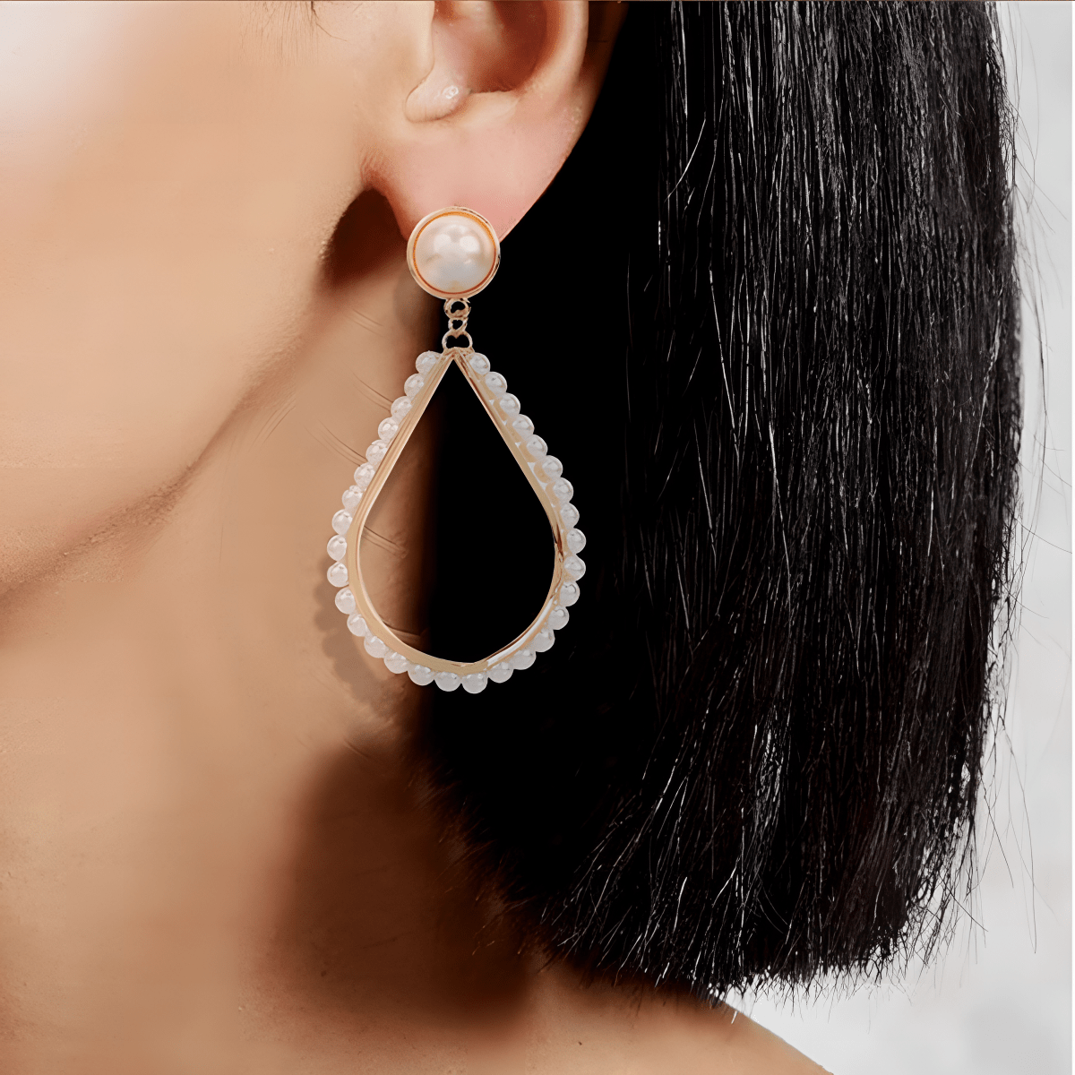Classy Pearl Antique Elegant Stylish Earrings for Party - Hanaya Store