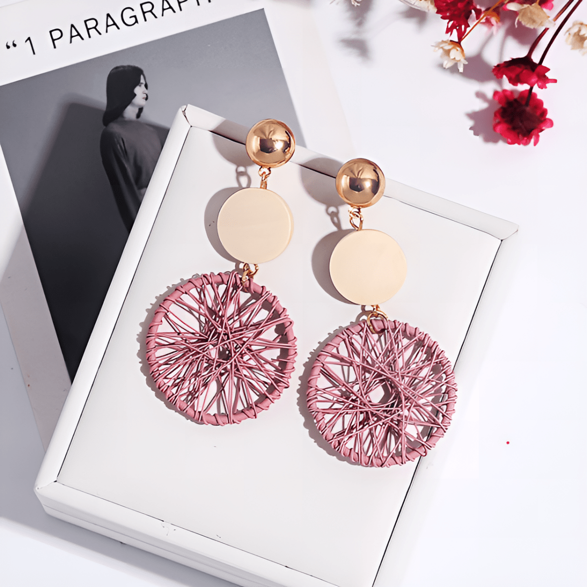 Crystal Shinny Tassel Earring Long Trendy Earrings - Hanaya Store