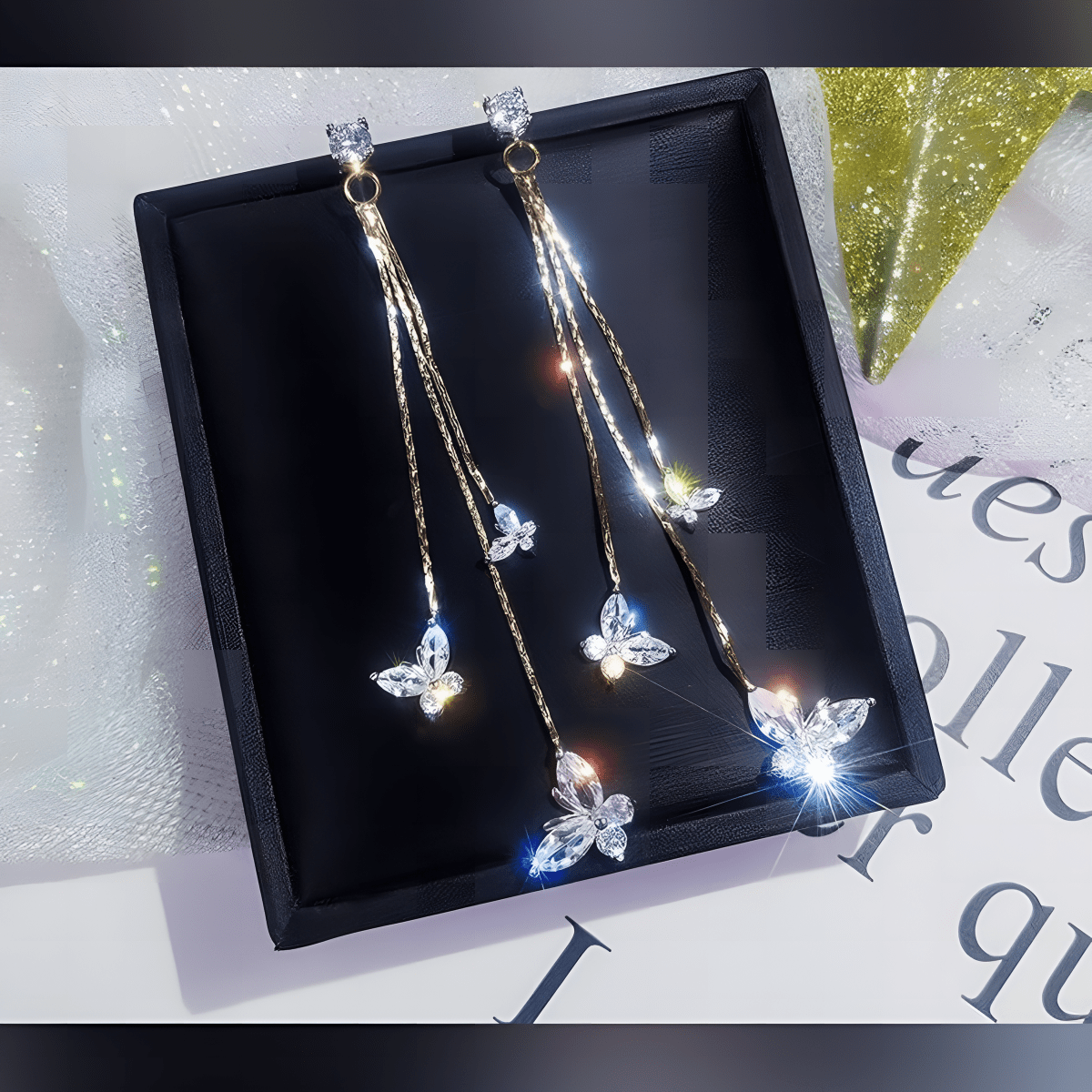 Cubic Zircon Crystal Earrings – Big Trendy High - Class Statement Jewelry - Hanaya Store