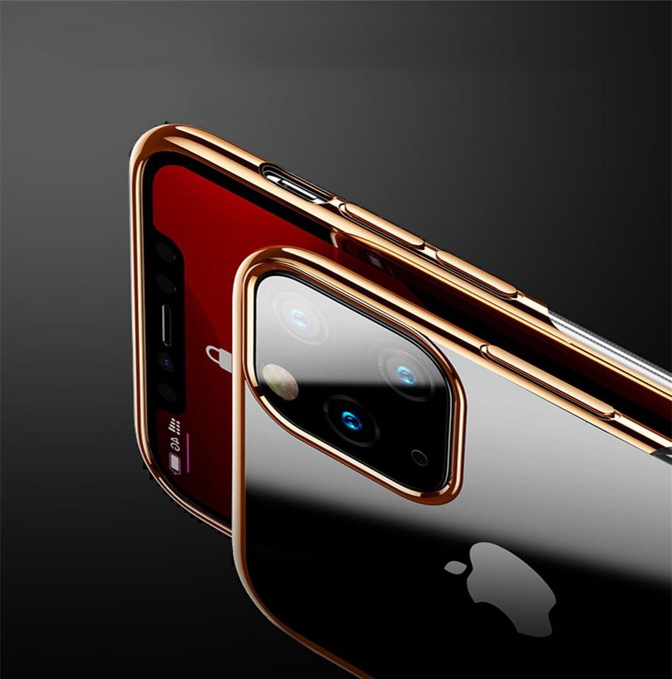 Classy Trendy Ultra Thing Transparent Border Colored Soft Case Compatible for APPLE IPHONE 11 – View 5 – Accessories | Han...