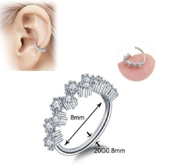 1 PIECE Cartilage 8mm Long Helix 0.81mm Stud Crystal Daith Tragus Piercing Earring – Lifestyle – Buy Accessories Pakistan ...