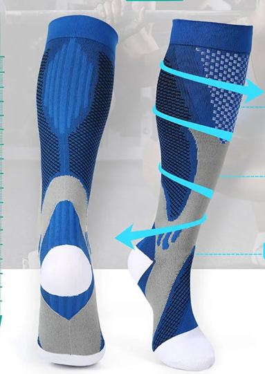 High Quality Medicated Sports 20-30mmHg Blood Circulation Compression Unisex socks pair women socks fancy socks for men an...