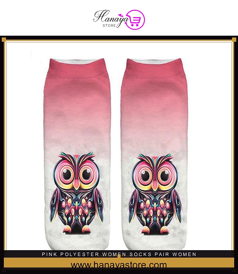 Pink Polyester women socks pair women socks fancy socks for women women socks cute For Women – Accessories Online in Pakis...