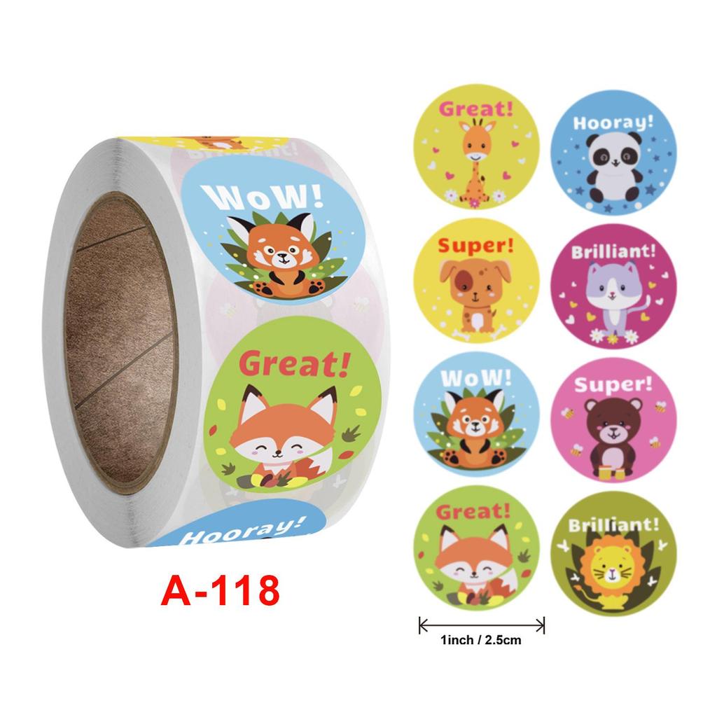 500 25mm KIDS REWARD STICKERS Word Motivational Stickers For School Teacher Kids Student Stationery Stickers Kids – Sticke...
