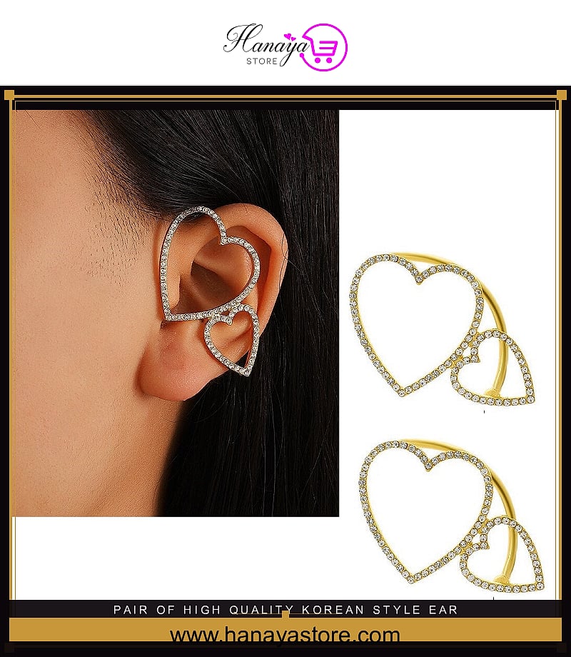 Pair of High Quality Korean Style Ear Cuff Style Elegant Stylish Earring Trendy Minimalist Look – Earrings Online in Pakis...