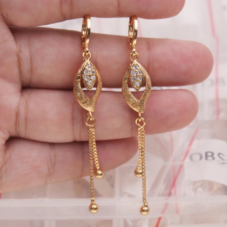 Elegant Tassel Crystal Trendy Classy Earring For Her – Earrings Online in Pakistan | Hanaya