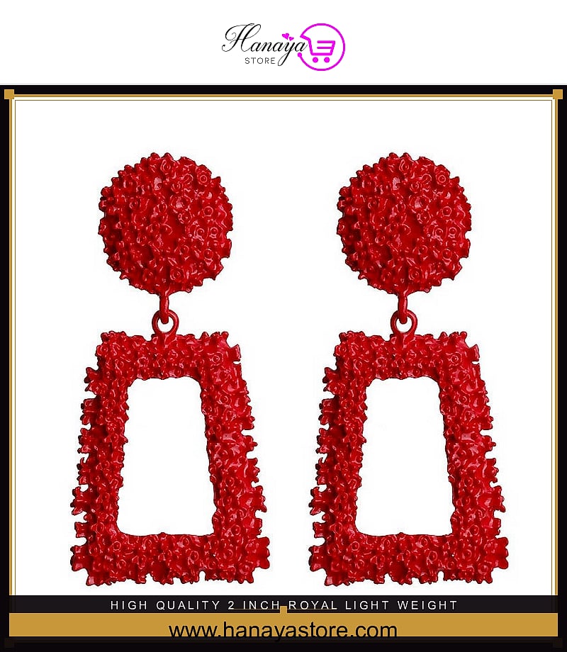 High Quality 2 inch Royal Light Weight Classy Earring – Accessories Online in Pakistan | Hanaya