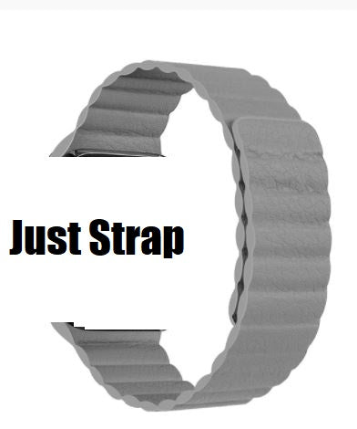 Magnetic Loop Faux Leather Strap Compatible for Apple Watch Strap Elegant 42/44mm Series 1/2/3/4/5/6 – Close Up – Accessor...
