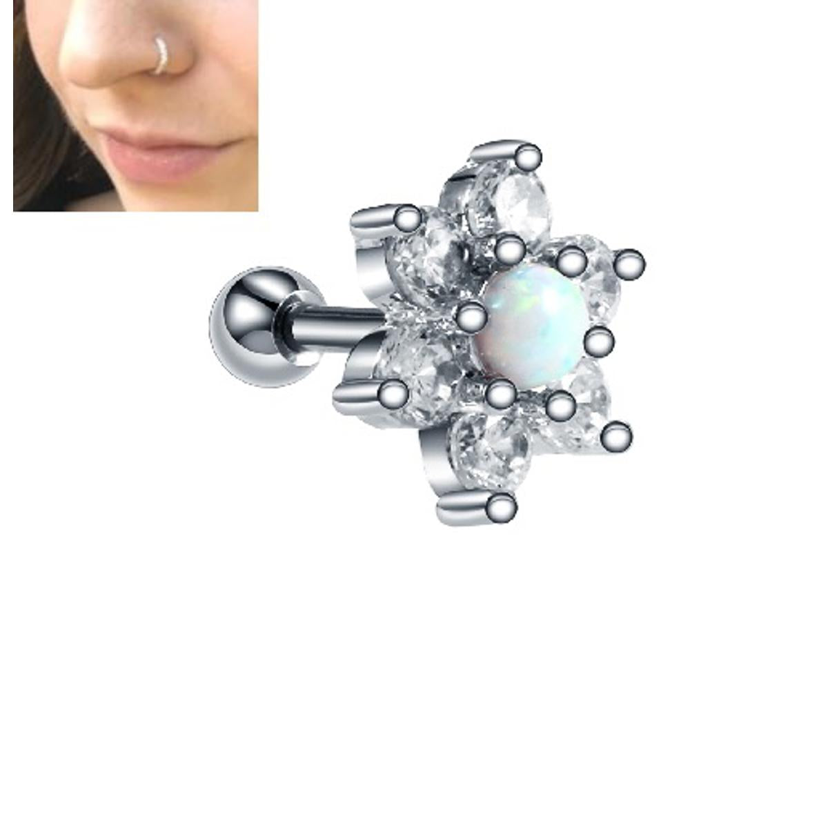 Thin Nose Pin – Elegant Nostril Piercing Jewelry – Nose Jewelry Online in Pakistan | Hanaya