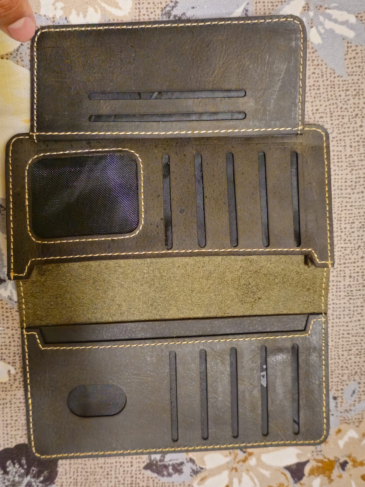 Genuine Leather Wallet for Men | Crazy Horse Pull-Up Cowhide Bifold Wallet with Card Slots & Cash Compartment