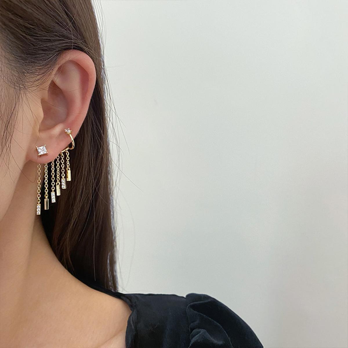 Pair Of High Quality Korean Star Ear Cuff Style Elegant Stylish Fashionable Trendy Earring – Earrings Online in Pakistan |...