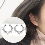 Trendy 2 Pieces Crystals Ear Cuff Earrings Adjustable – Lifestyle – Buy Accessories Pakistan | Hanaya