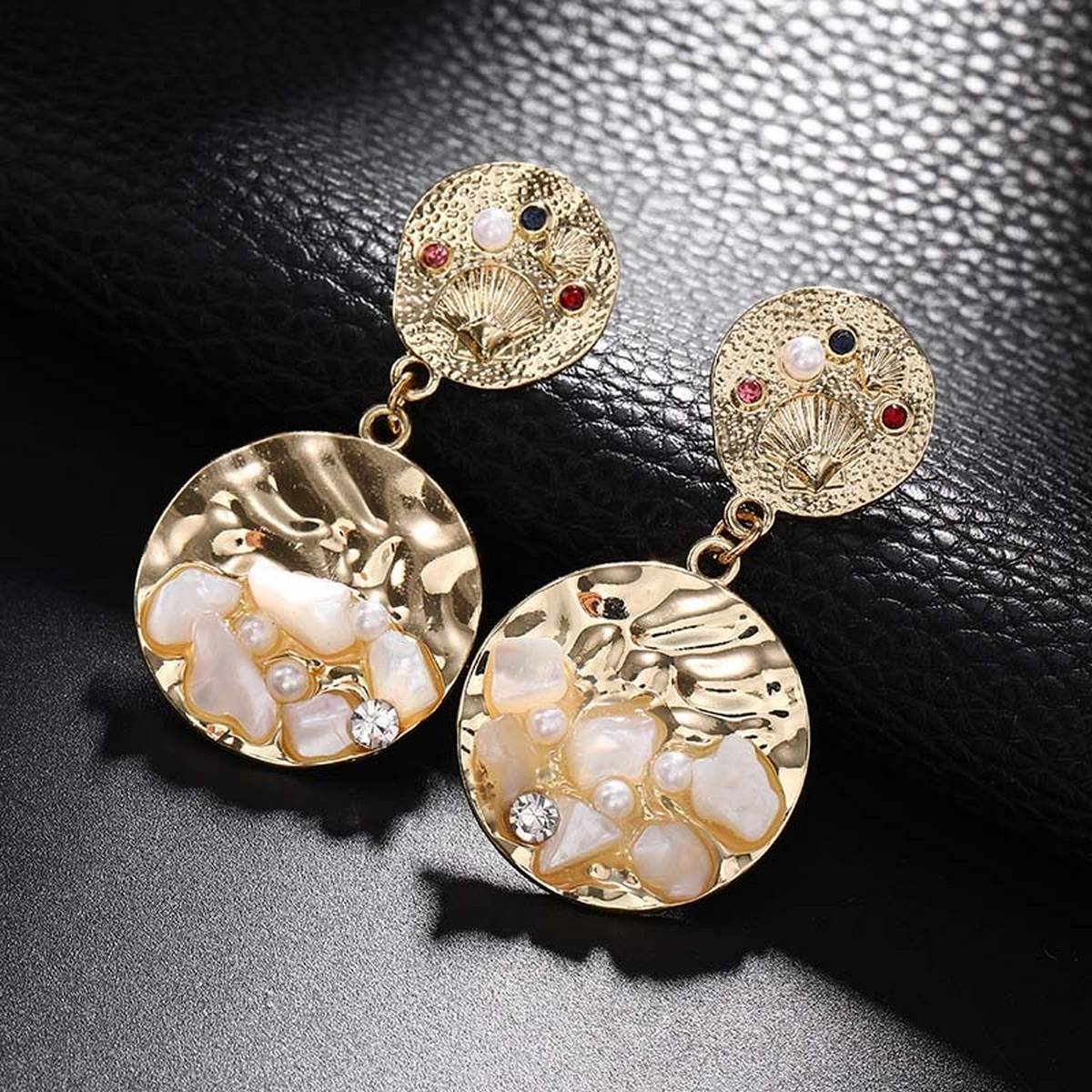 Classy Elegant Circle Pearls Unique Filled Fashionable Drop Earring – Accessories Online in Pakistan | Hanaya