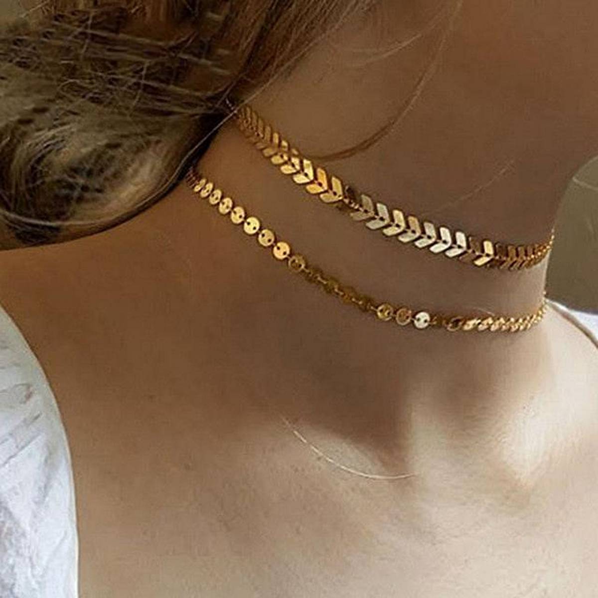 Classy Trendy Elegant Royal Two Layered Necklace – Accessories Online in Pakistan | Hanaya