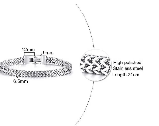 Stainless Steel SS Premium Bracelet Stylish Wristband for Men, Couples Jewelry Gift Best Stylish – Image 2 of 5