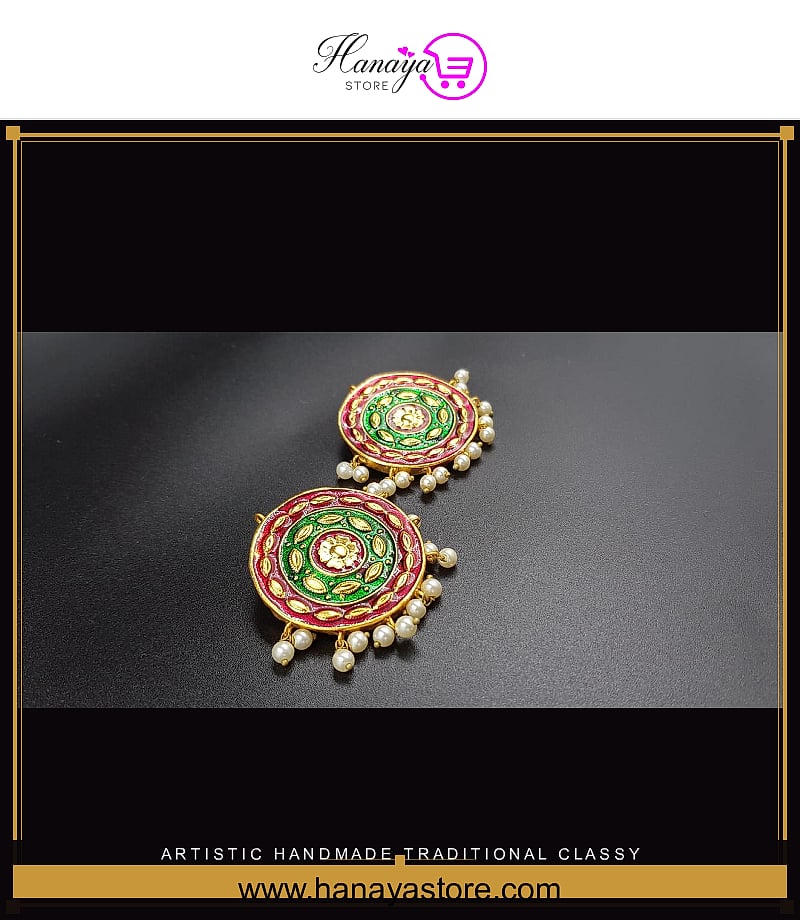 Artistic Handmade Traditional Classy Elegant Royal Earring – Earrings Online in Pakistan | Hanaya