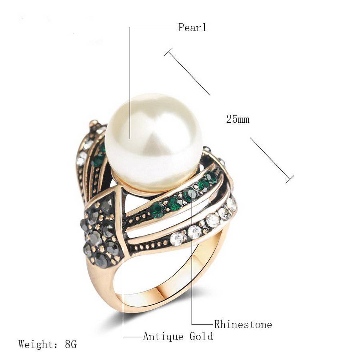 Trendy Classy Diva Love Fashion Jewelry Big Rhinestone Ring – Lifestyle – Buy Accessories Pakistan | Hanaya