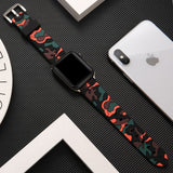 Camouflage Silicone Soft Sports Strap Compatible For APPLE strap 42/44mm Series 1/2/3/4/5/6 – Close Up – Accessories | Han...
