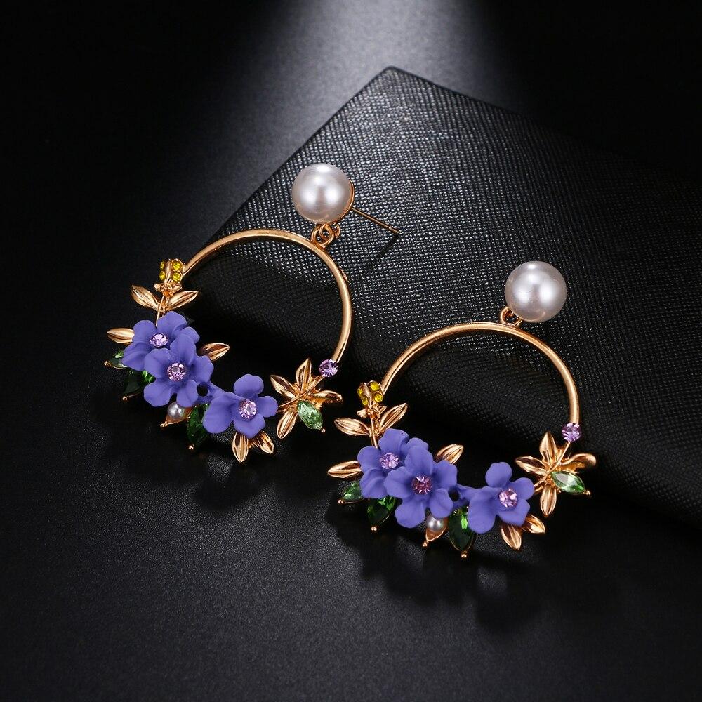 Pearl Drop Hoop Earrings – Classy Stylish & Elegant for Girls – Earrings Online in Pakistan | Hanaya